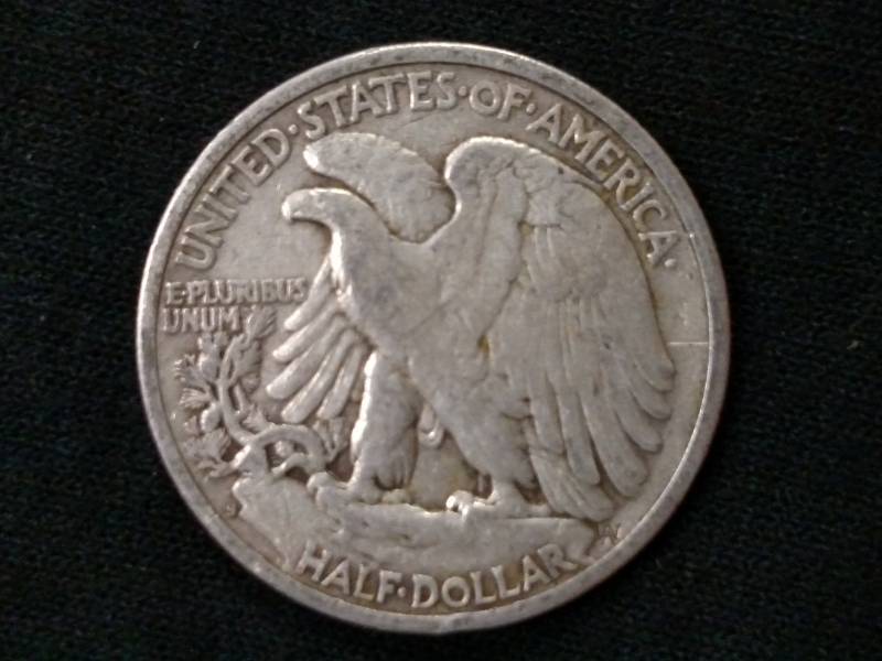 1945 S Walking Liberty Silver Half ...