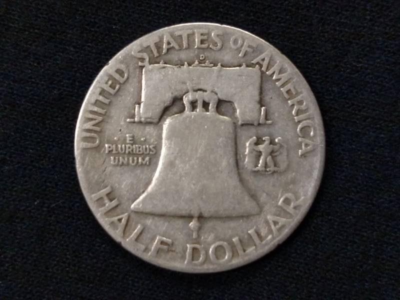 1948 D Franklin Silver Half Dollar...