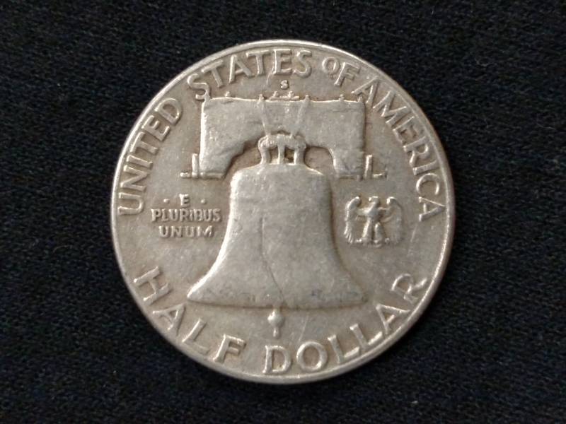 1953 S Franklin Silver Half Dollar...