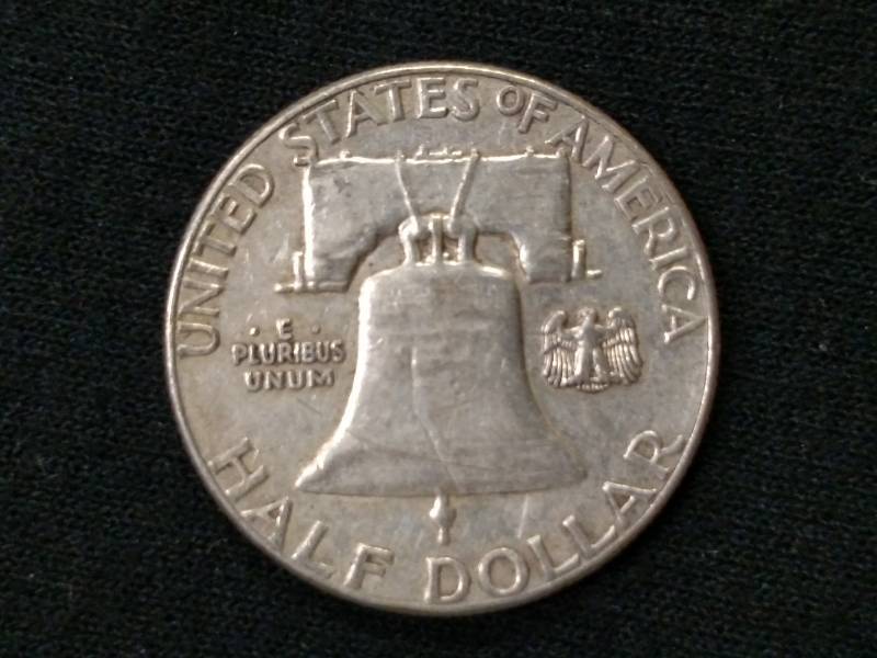 1958 Franklin Silver Half Dollar...