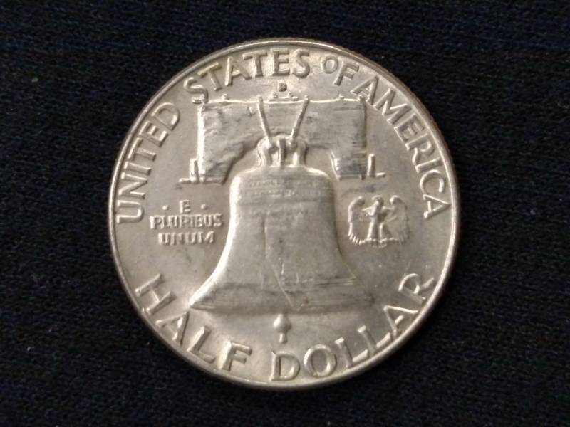 1962 D Franklin Silver Half Dollar...