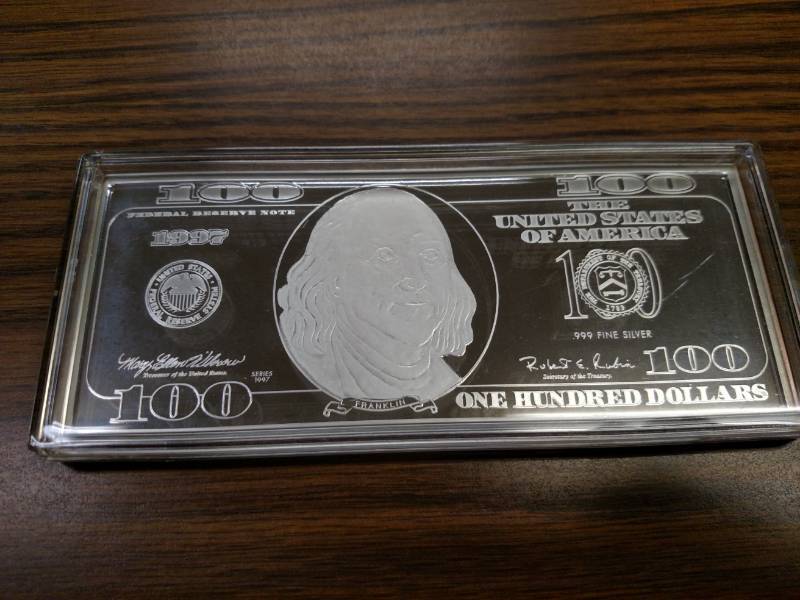 1997 $100 Franklin 14 Pound (4 Oun...