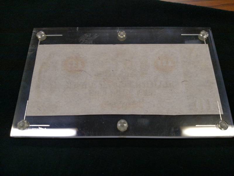 1860s Large Size Ten Dollars Hager...