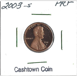 lot 56 image: 2003-S Proof Lincoln Cent