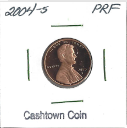 lot 57 image: 2004-S Proof Lincoln Cent
