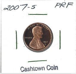 lot 60 image: 2007-S Proof Lincoln Cent