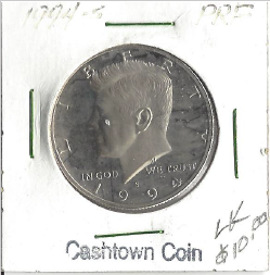 lot 64 image: 1994-S Proof Kennedy Half Dollar