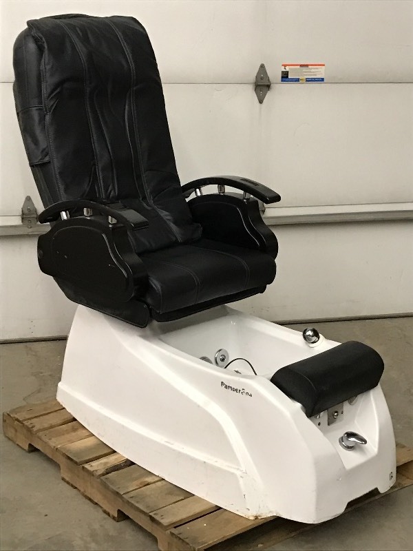 lot 12 image: Commercial Salon  Spa Foot Care Station With Massaging Chair