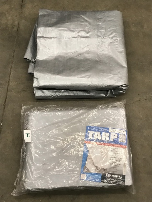 lot 14 image: (2) 14x 20 Heavy Duty Tarps