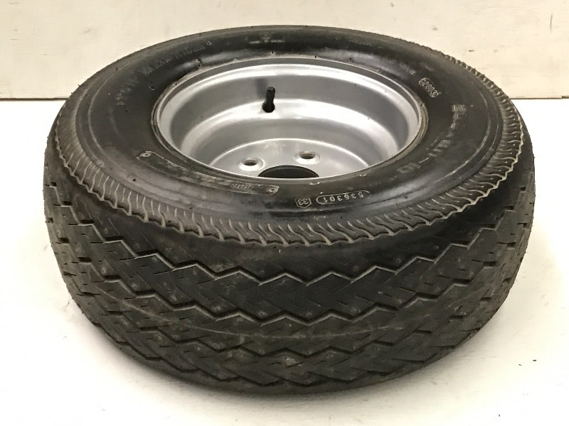 lot 45 image: (1) Trailer Tire With 5-Lug Wheel