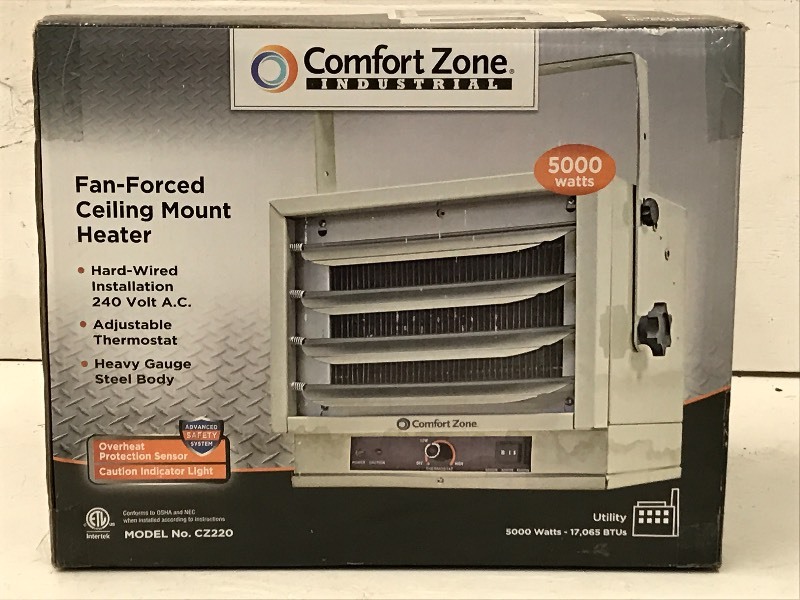 Comfort Zone Electric Heater Loretto Equipment 402 K Bid