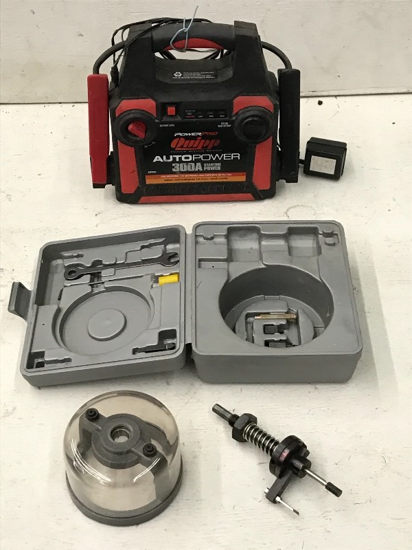 lot 87 image: 300-Amp Jump Starter & (1) Hole-Saw Kit
