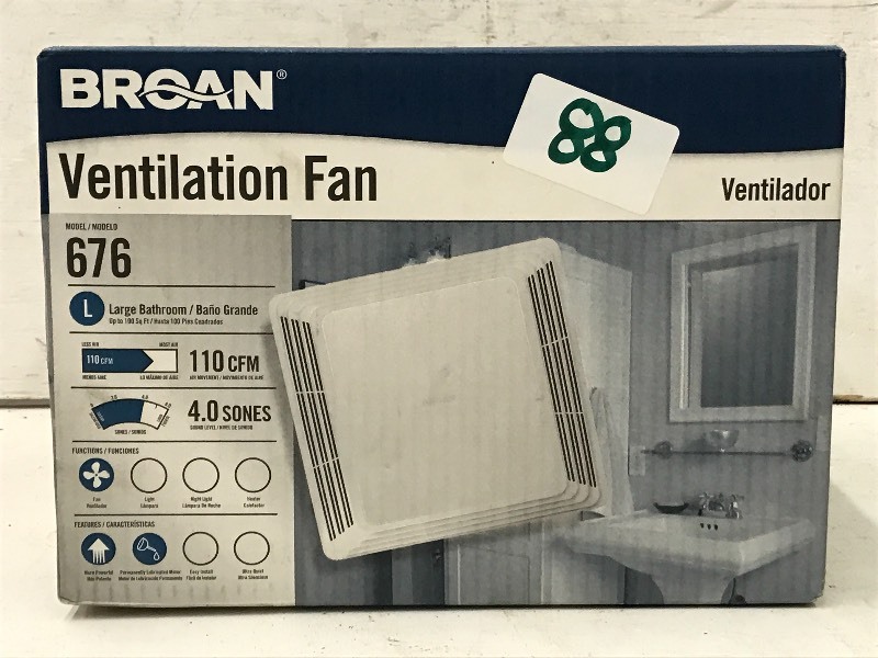 lot 88 image: Broan Ventilator Fan