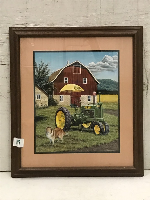 lot 107 image: Framed John Deere Print