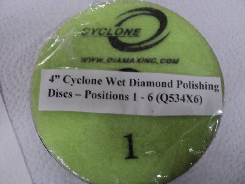 4 Cyclone Wet Diamond Polishing Di...
