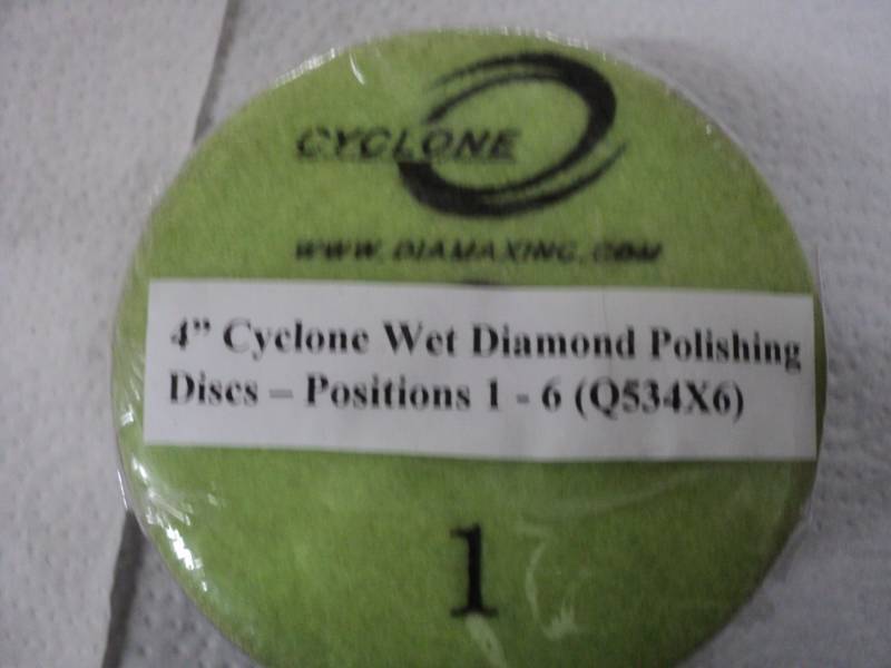 4 Cyclone Wet Diamond Polishing Di...