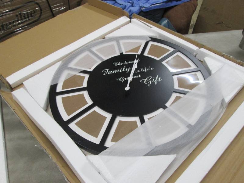 lot 1 image: Photo Frame Clock open box, unteste...