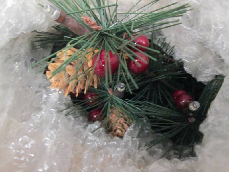 lot 9 image: Pine Cone Tree open box Retail $129...