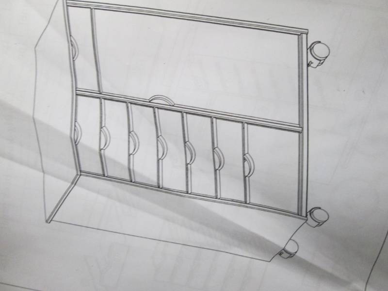 lot 13 image: Double Side Roll Cart open box Reta...