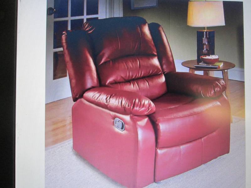 lot 36 image: Overstuffed Recliner open box Retai...