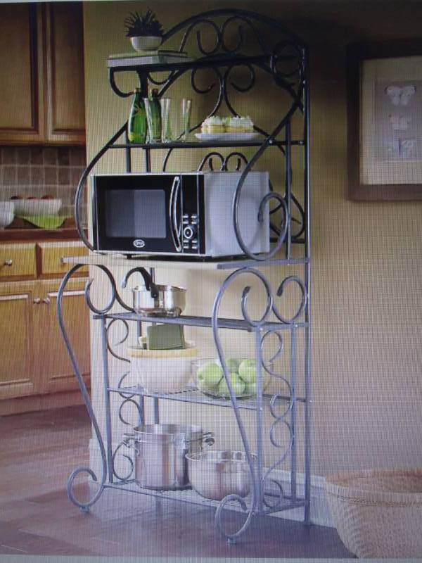lot 48 image: Scroll Bakers Rack open box Retail...
