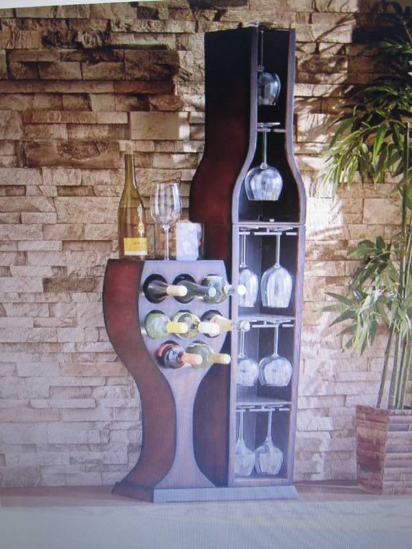 lot 54 image: Conversation Piece Wine Rack open b...
