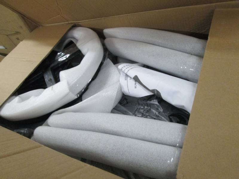 lot 76 image: Nailhead Stool open box Retail $139...