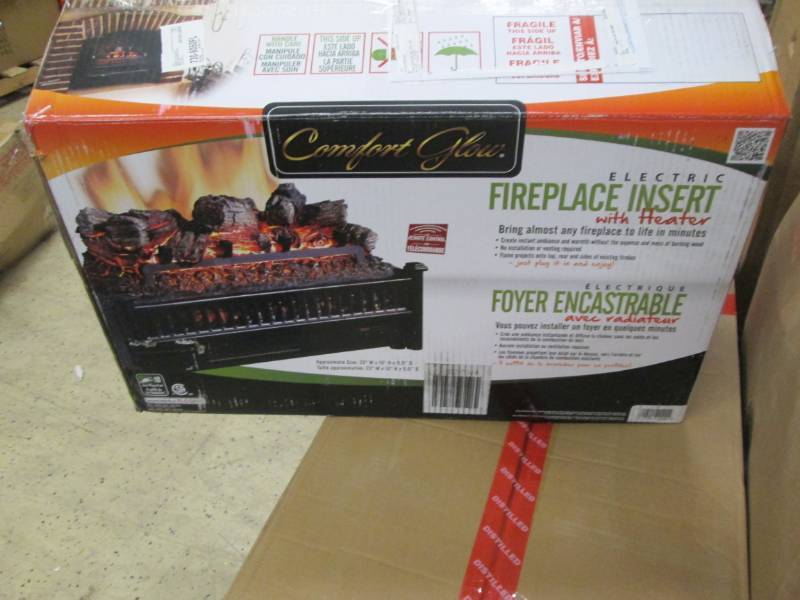 lot 100 image: Comfort Glow Fireplace Insert open ...
