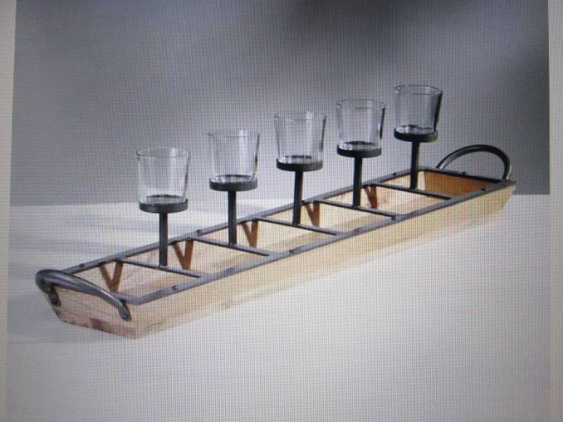lot 124 image: 5-Light Candle Holder open box, no ...
