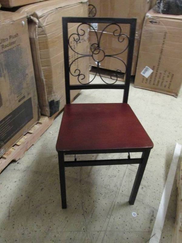 lot 126 image: Folding Chair open box...