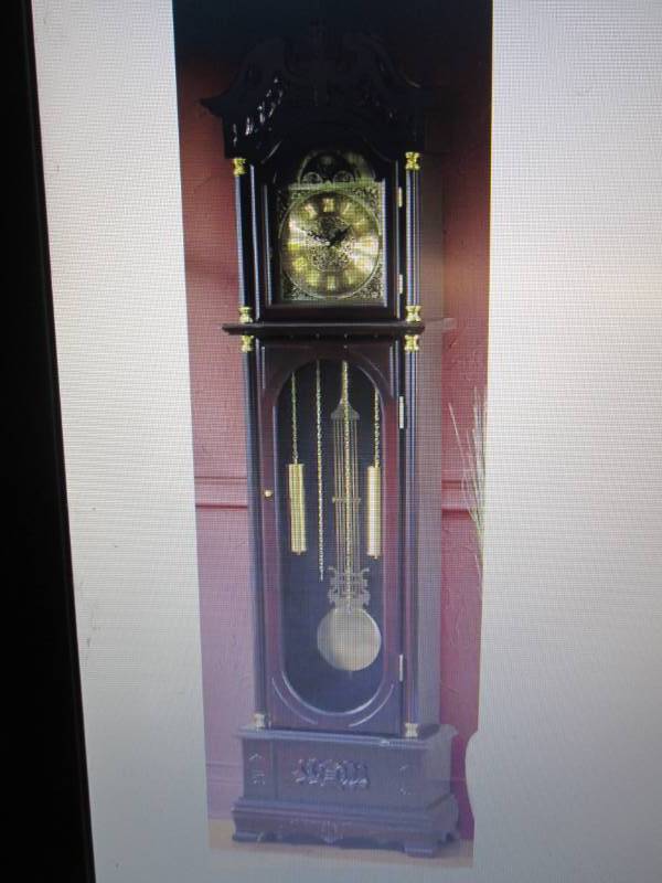 lot 128 image: Westminster Grandfather Clock open ...