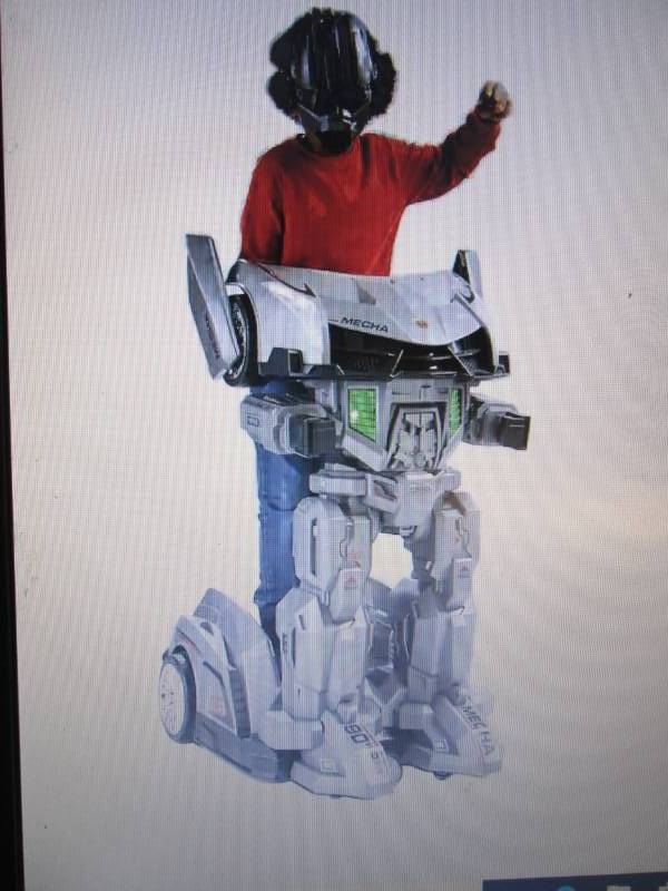 lot 141 image: Ride-On Robot open box, untested Re...