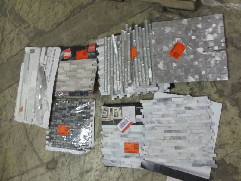 lot 171 image: Lot of Assorted Decorative Tile for...