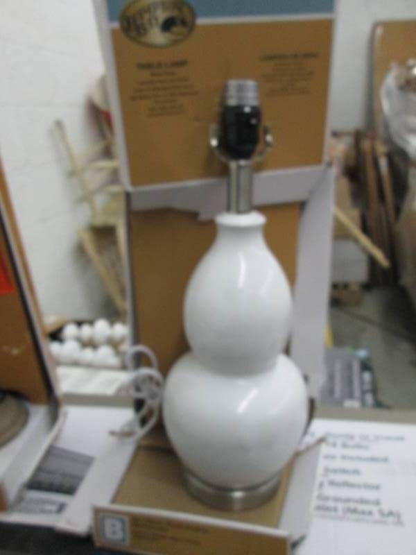 lot 216 image: Hampton Bay Table Lamp Base...