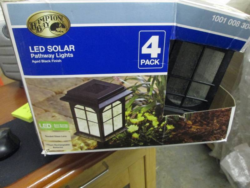 lot 218 image: Hampton Bay  Solar Black Outdoor In...