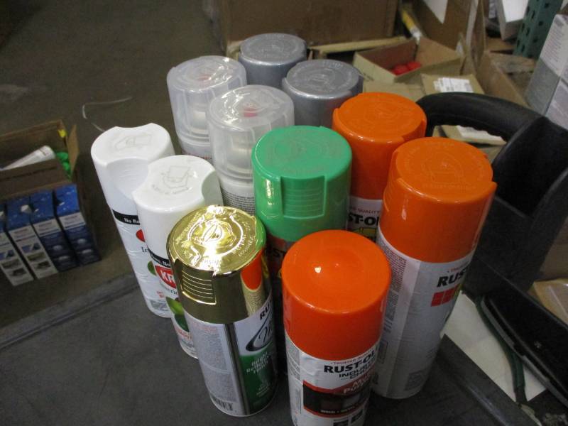 lot 25 image: Assorted spray paint