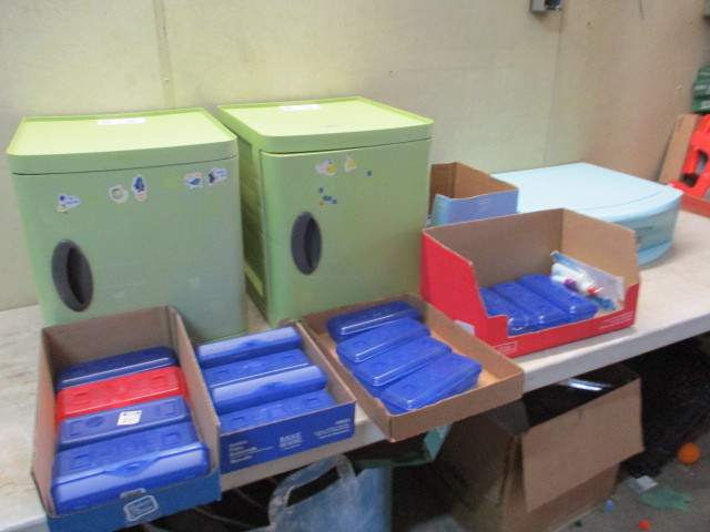 Storage boxes and bins