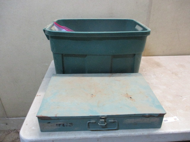 Tote of brand new large hydraulic fittings