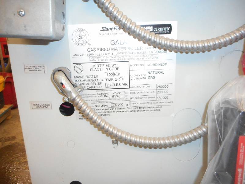 2015 Natural Gas Boiler