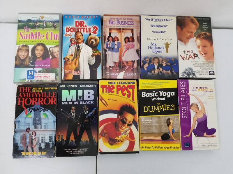 lot 29 image: 10 VHS Tapes