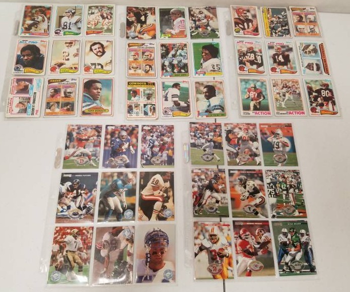 lot 63 image: Lot of 45 Football Cards 1980s - Mid 1990s Tommy Kramer & Joe Senser