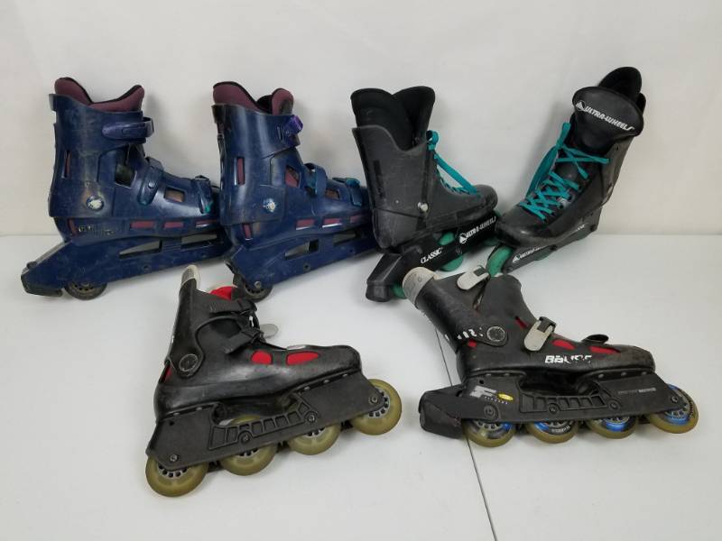 lot 89 image: 3 sets of used roller blades
