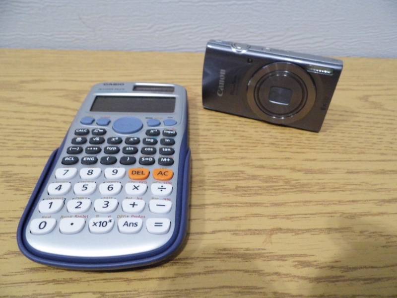 Canon Camera - Casio calculator