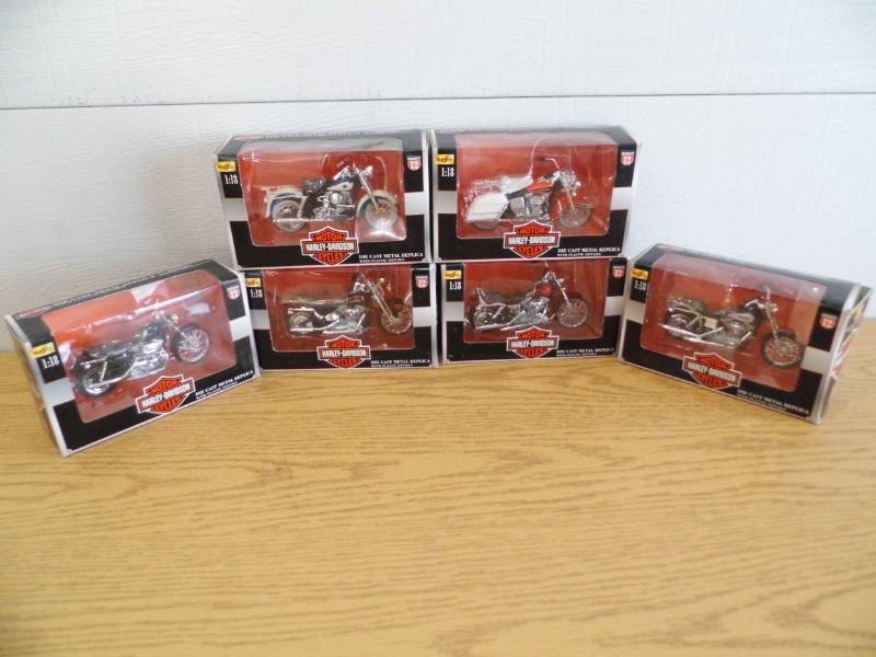 Lot of 6 Harley Davidson Models