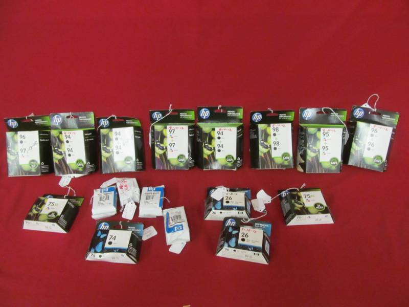 lot 9 image: HP ink cartridges