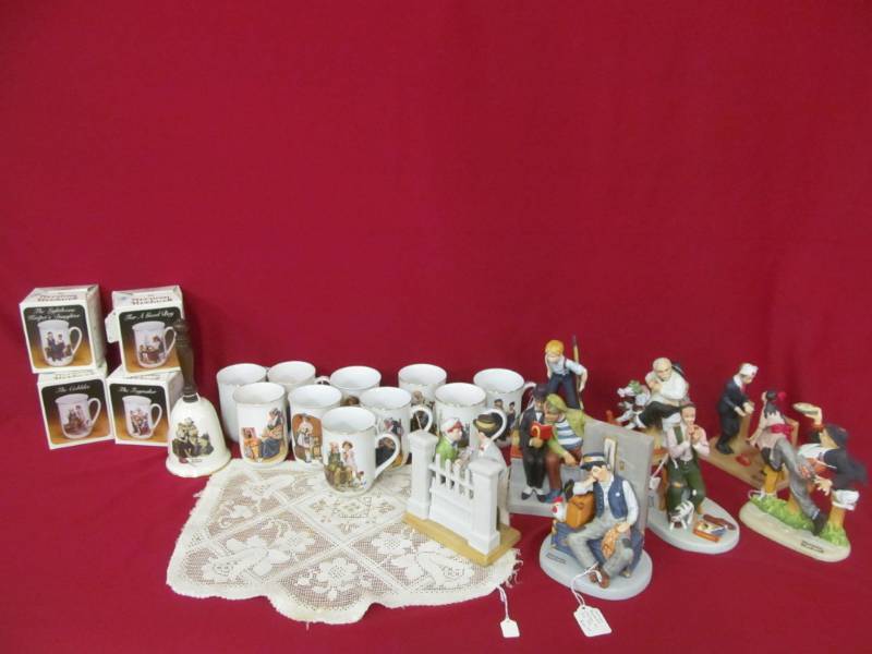 lot 26 image: Norman Rockwell collectables