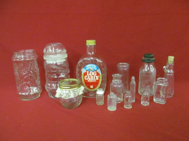 lot 48 image: vintage glass bottles