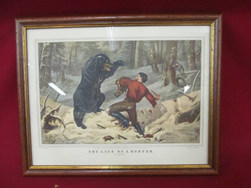 lot 50 image: currier and Ives print