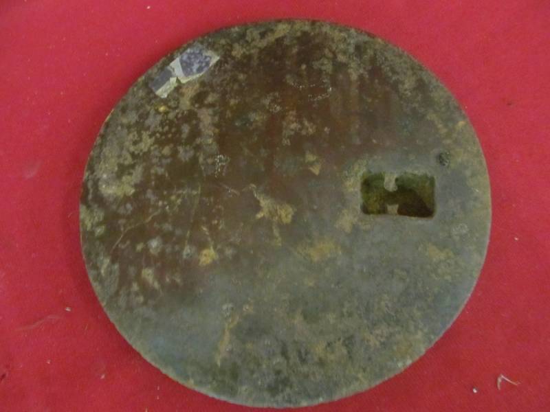lot 103 image: cast iron stove cover