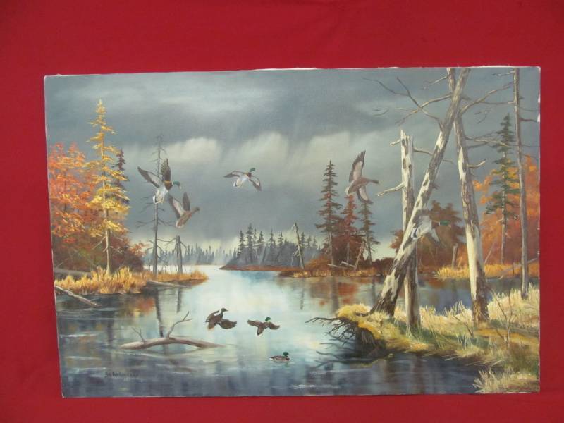 lot 120 image: oil on canvas